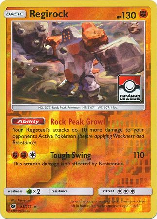 Regirock - 53/111 - League Promo available at 401 Games Canada