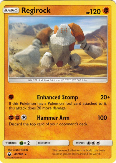 Regirock - 80/168 - Rare available at 401 Games Canada