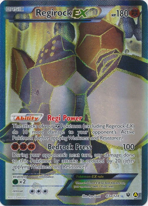 Regirock EX - 43a/124 - Alternate Art - Promo available at 401 Games Canada