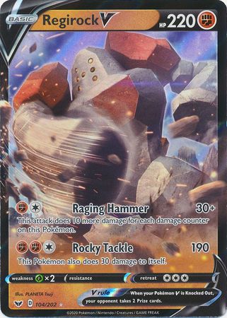 Regirock V - 104/202 - Ultra Rare available at 401 Games Canada