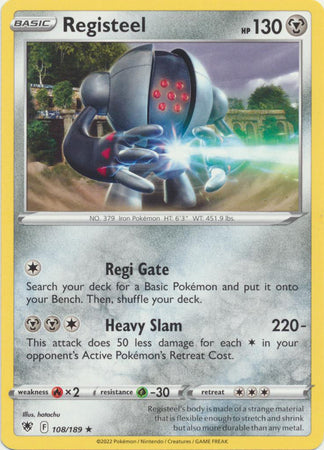 Registeel - 108/189 - Rare available at 401 Games Canada