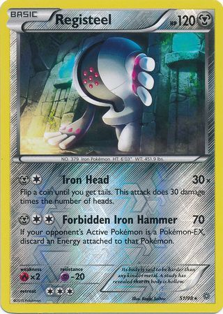 Registeel - 51/98 - Rare - Reverse Holo available at 401 Games Canada