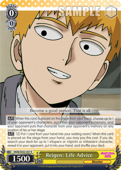 Reigen: Life Advice - MOB/SX02-007 - Rare available at 401 Games Canada