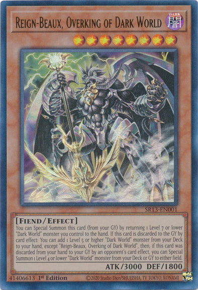 Reign-Beaux, Overking of Dark World - SR13-EN001 - Ultra Rare - 1st Edition available at 401 Games Canada