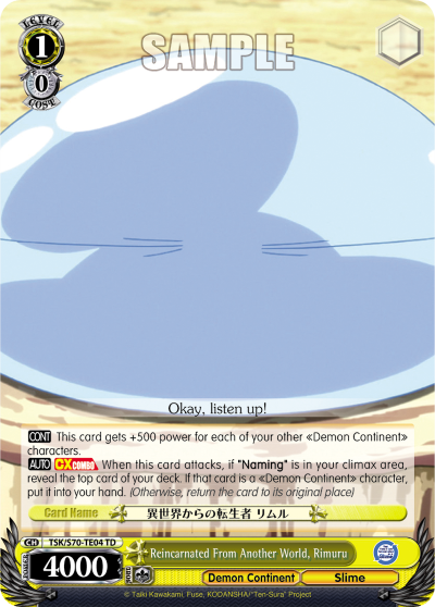 Reincarnated From Another World, Rimuru - TSK/S70-TE04 - Trial Deck available at 401 Games Canada