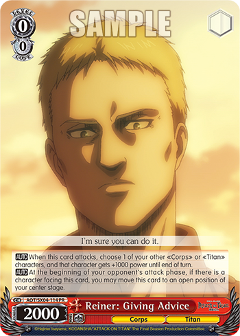 Reiner: Giving Advice - AOT/SX04-E114 - PR available at 401 Games Canada