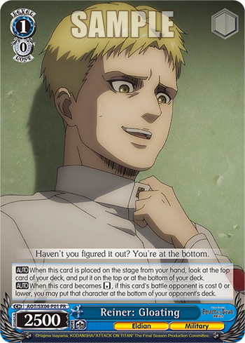 Reiner: Gloating - AOT/SX04-EP01 - PR available at 401 Games Canada