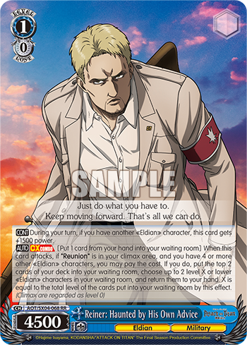 Reiner: Haunted by His Own Advice - AOT/SX04-E068 - Double Rare available at 401 Games Canada