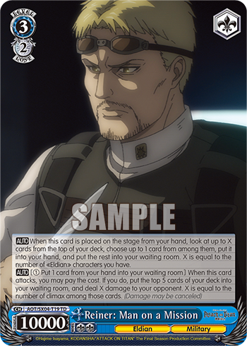 Reiner: Man on a Mission - AOT/SX04-ET19 - TD available at 401 Games Canada