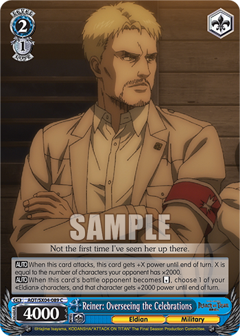 Reiner: Overseeing the Celebrations - AOT/SX04-E089 - Common available at 401 Games Canada