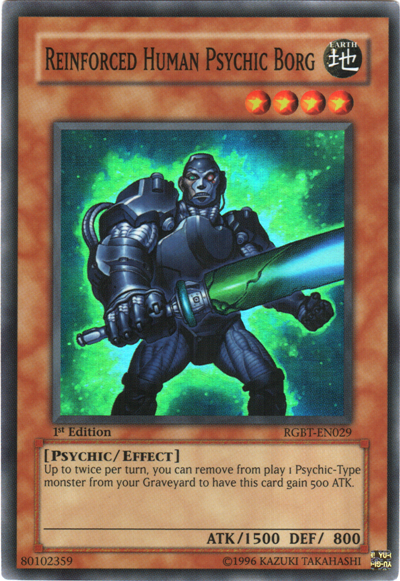 Reinforced Human Psychic Borg - RGBT-EN029 - Super Rare - 1st Edition available at 401 Games Canada