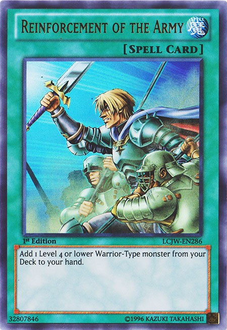 Reinforcement of the Army - LCJW-EN286 - Ultra Rare - 1st Edition available at 401 Games Canada