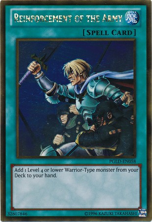 Reinforcement of the Army - PGLD-EN058 - Gold Rare - Unlimited available at 401 Games Canada