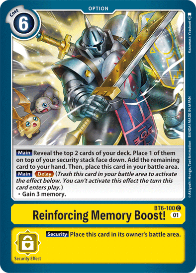 Reinforcing Memory Boost! - BT6-100 - Common available at 401 Games Canada