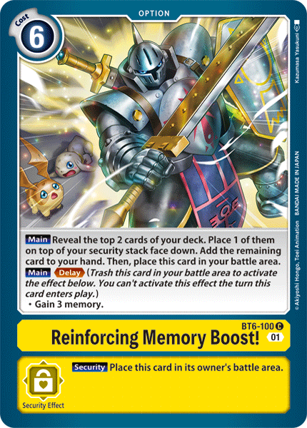 Reinforcing Memory Boost! - BT6-100 - Common available at 401 Games Canada