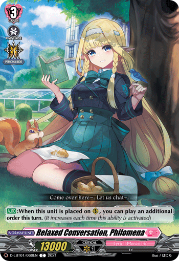 Relaxed Conversation, Philomena - D-LBT01/060 - Common available at 401 Games Canada
