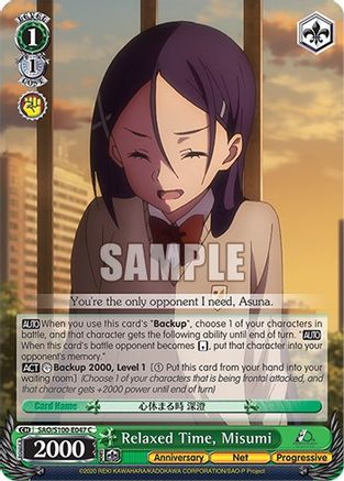 Relaxed Time, Misumi - SAO/S100-E047 - Common available at 401 Games Canada