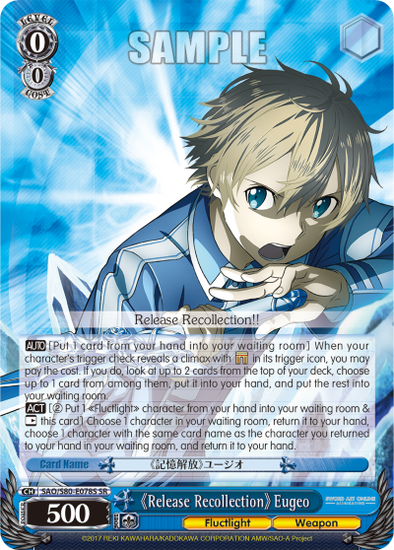 Release Recollection Eugeo (SR) available at 401 Games Canada