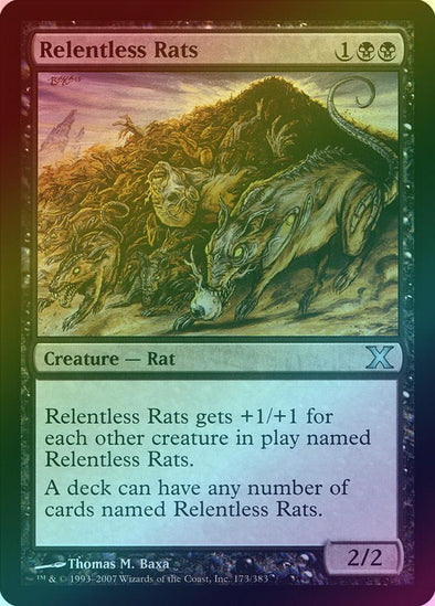 401 Games Canada - Relentless Rats (Foil) (10E) 401 Games Canada - Relentless Rats (Foil) (10E)