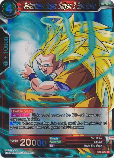 Relentless Super Saiyan 3 Son Goku - BT2-004 - Rare available at 401 Games Canada