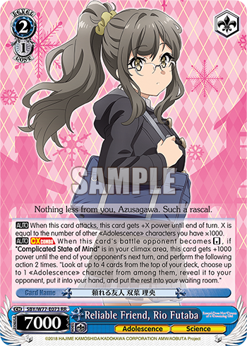 Reliable Friend, Rio Futaba - SBY/W77-E073 - Double Rare available at 401 Games Canada