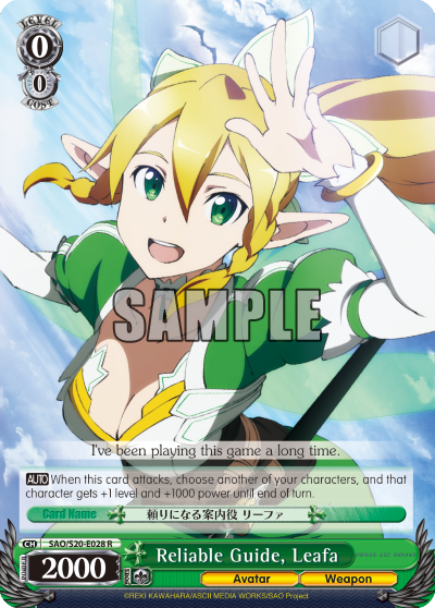 Reliable Guide, Leafa - SAO/S20-E028 - Rare available at 401 Games Canada