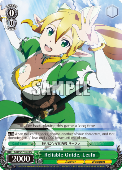 Reliable Guide, Leafa - SAO/S47-E033 - Uncommon available at 401 Games Canada