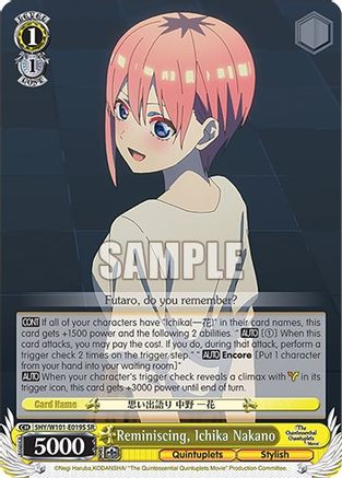 Reminiscing, Ichika Nakano (SR) - 5HY/W101-E019S - Super Rare available at 401 Games Canada