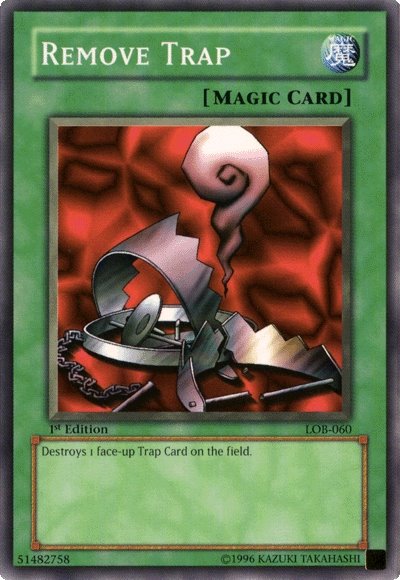 Remove Trap - LOB-060 - Common - 1st Edition available at 401 Games Canada