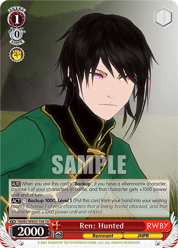 Ren: Hunted - RWBY/WX03-ET08 - Trial Deck available at 401 Games Canada