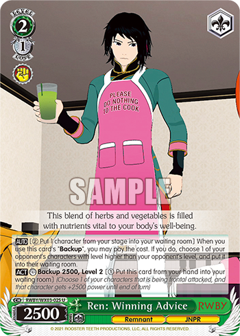 Ren: Winning Advice - RWBY/WX03-025 - Uncommon available at 401 Games Canada