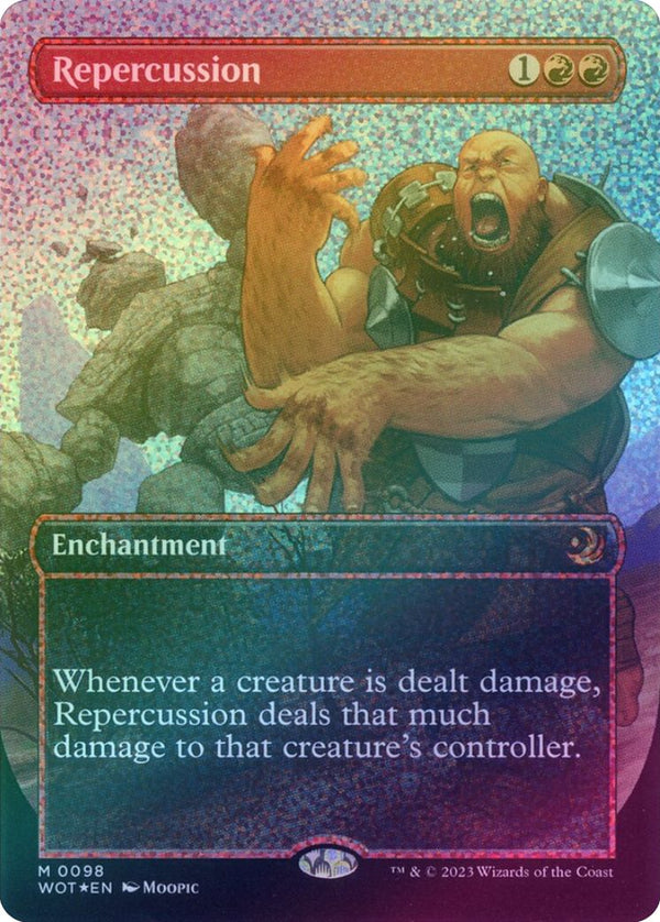 Repercussion - Borderless Anime (Confetti Foil) (WOT)