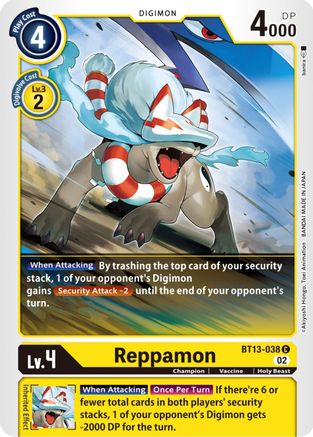 Reppamon - BT13-038 - Common available at 401 Games Canada