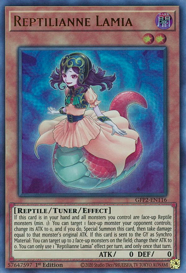Reptilianne Lamia - GFP2-EN116 - Ultra Rare - 1st Edition available at 401 Games Canada
