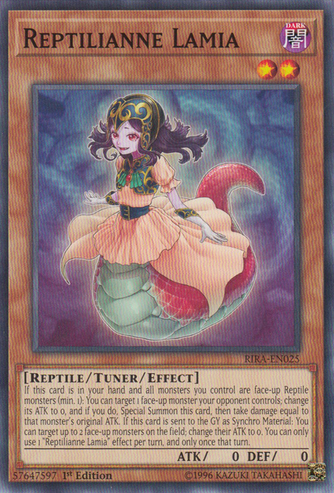 Reptilianne Lamia - RIRA-EN025 - Common - 1st Edition available at 401 Games Canada