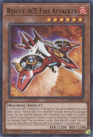 Rescue-ACE Fire Attacker - AMDE-EN005 - Rare - 1st Edition available at 401 Games Canada