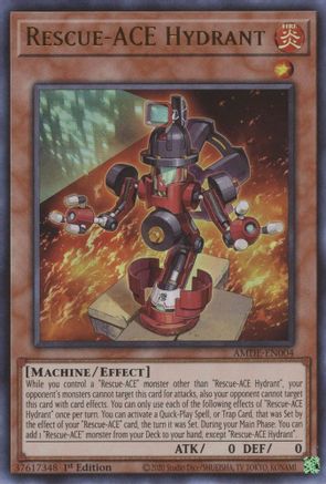 Rescue-ACE Hydrant - AMDE-EN004 - Ultra Rare - 1st Edition available at 401 Games Canada