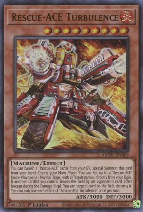 Rescue-ACE Turbulence - AMDE-EN007 - Ultra Rare - 1st Edition available at 401 Games Canada