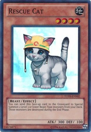 Rescue Cat - TU03-EN002 - Super Rare available at 401 Games Canada