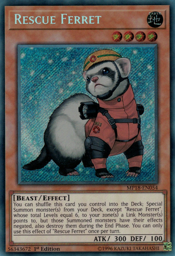 Rescue Ferret - MP18-EN054 - Secret Rare - 1st Edition available at 401 Games Canada