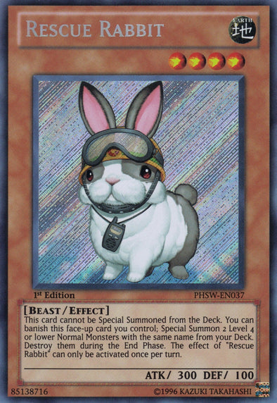 Rescue Rabbit - PHSW-EN037 - Secret Rare - 1st Edition available at 401 Games Canada