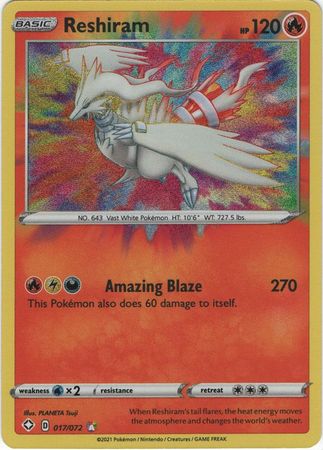 Reshiram - 017/072 - Amazing Rare available at 401 Games Canada