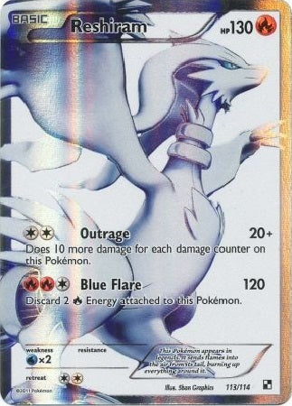 Reshiram - 113/114 - Ultra Rare available at 401 Games Canada