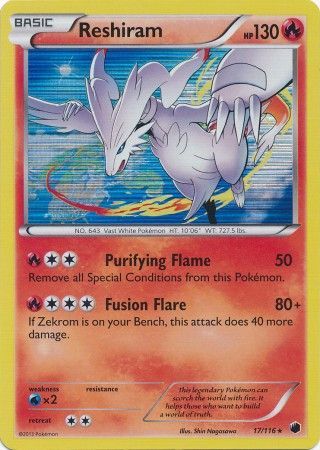 Reshiram - 17/116 - Holo Rare available at 401 Games Canada