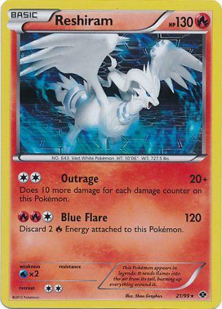 Reshiram - 21/99 - Holo Rare - Theme Deck Exclusive available at 401 Games Canada