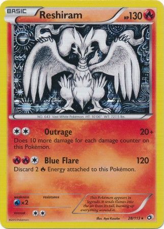 Reshiram - 28/113 - Holo Rare available at 401 Games Canada