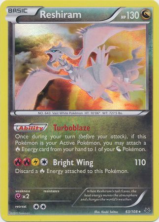 Reshiram - 63/108 - Holo Rare available at 401 Games Canada