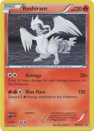 Reshiram - BW004 - Holo Promo available at 401 Games Canada