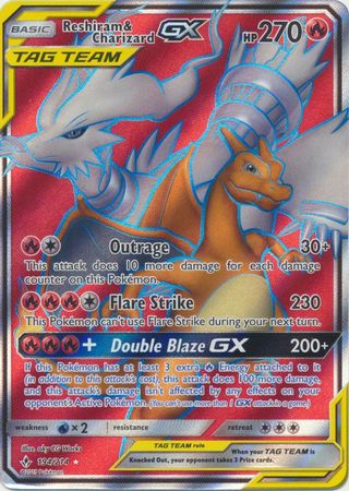 Reshiram & Charizard GX - 194/214 - Full Art Ultra Rare available at 401 Games Canada