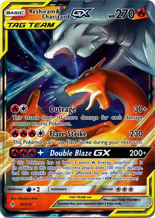 Reshiram & Charizard GX - 20/214 - Ultra Rare available at 401 Games Canada